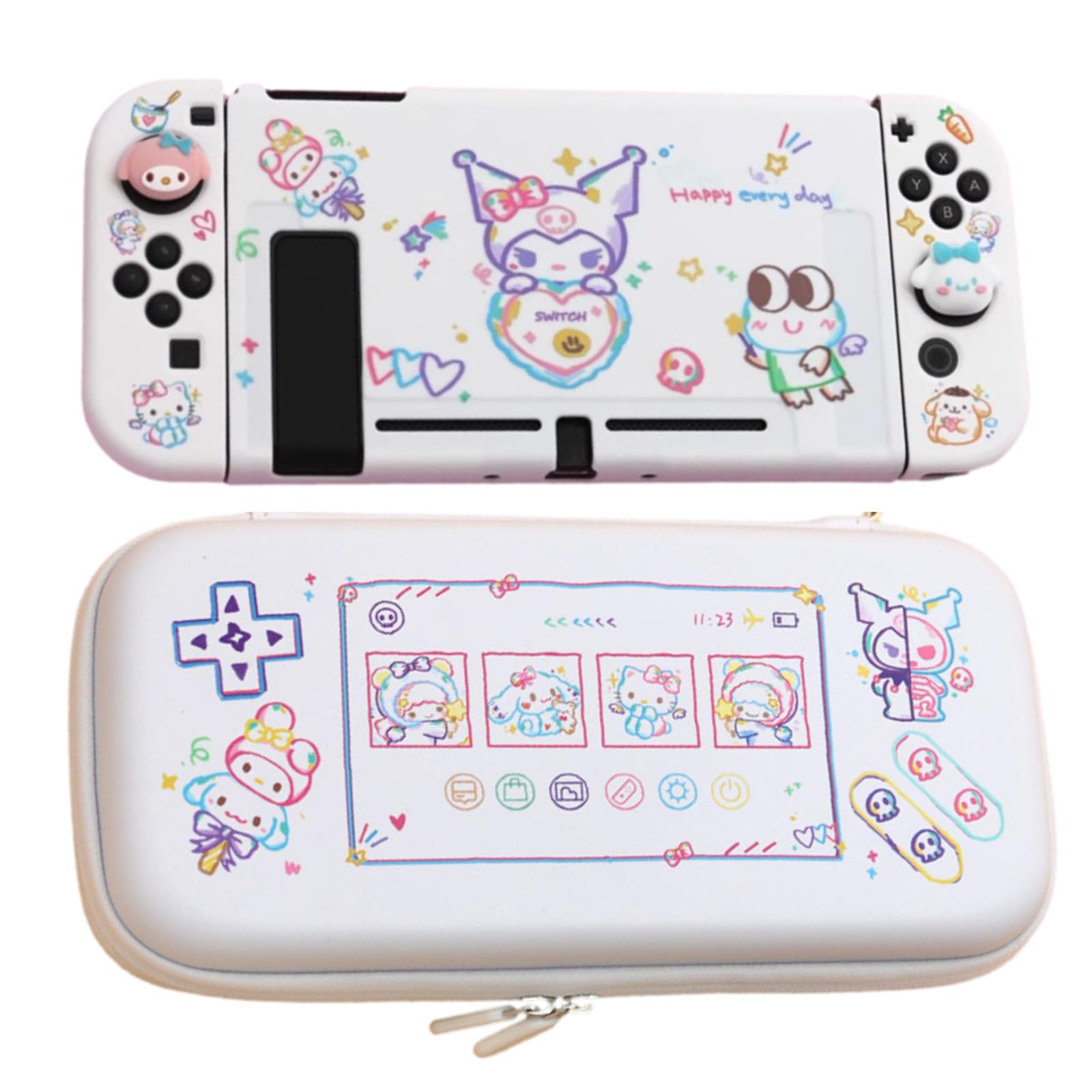 Amazon.co.jp: Switch 保護カバー セット スイッチ 可愛い 収納バッグ